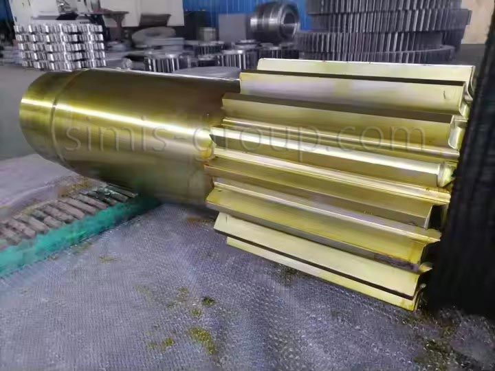 large Alloy steel gear rotary shaft 