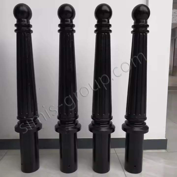 cast iron traffic isolation parking barrier columns 