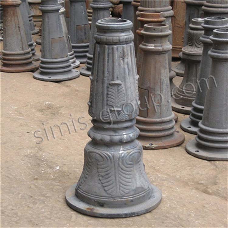 cast iron street light pole base