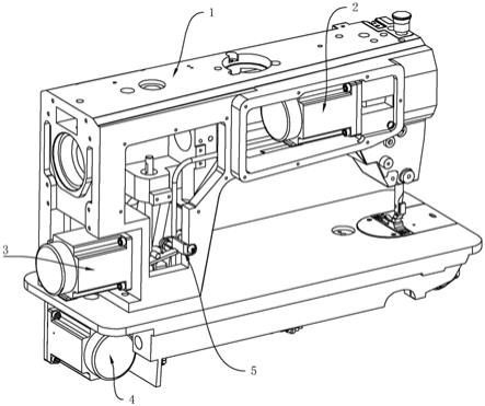 Textile sewing machine drawings