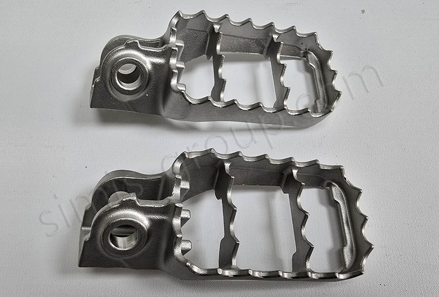 Investment cast stainless steel pedals
