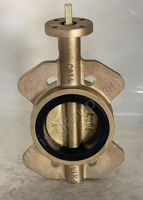 precision manufacturing bronze  butterfly valve
