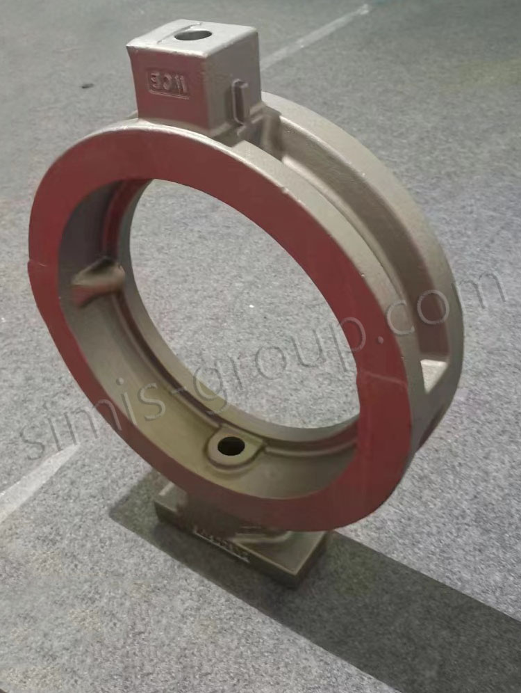 Cast aluminum bronze butterfly valve body
