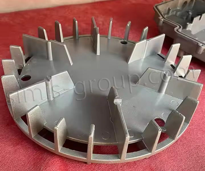 Large aluminum alloy casting heat sink