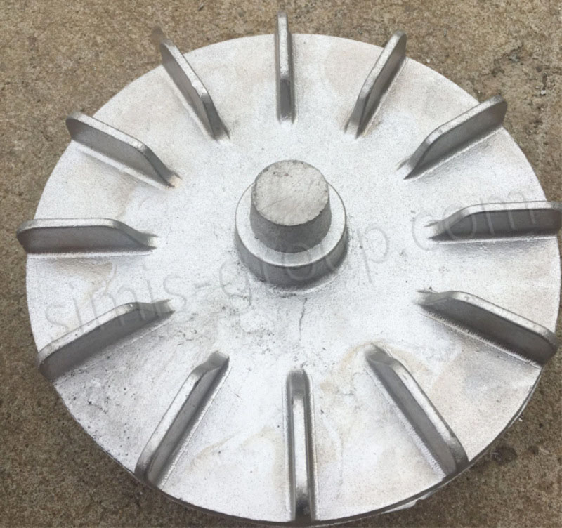 Casting large aluminum alloy impeller