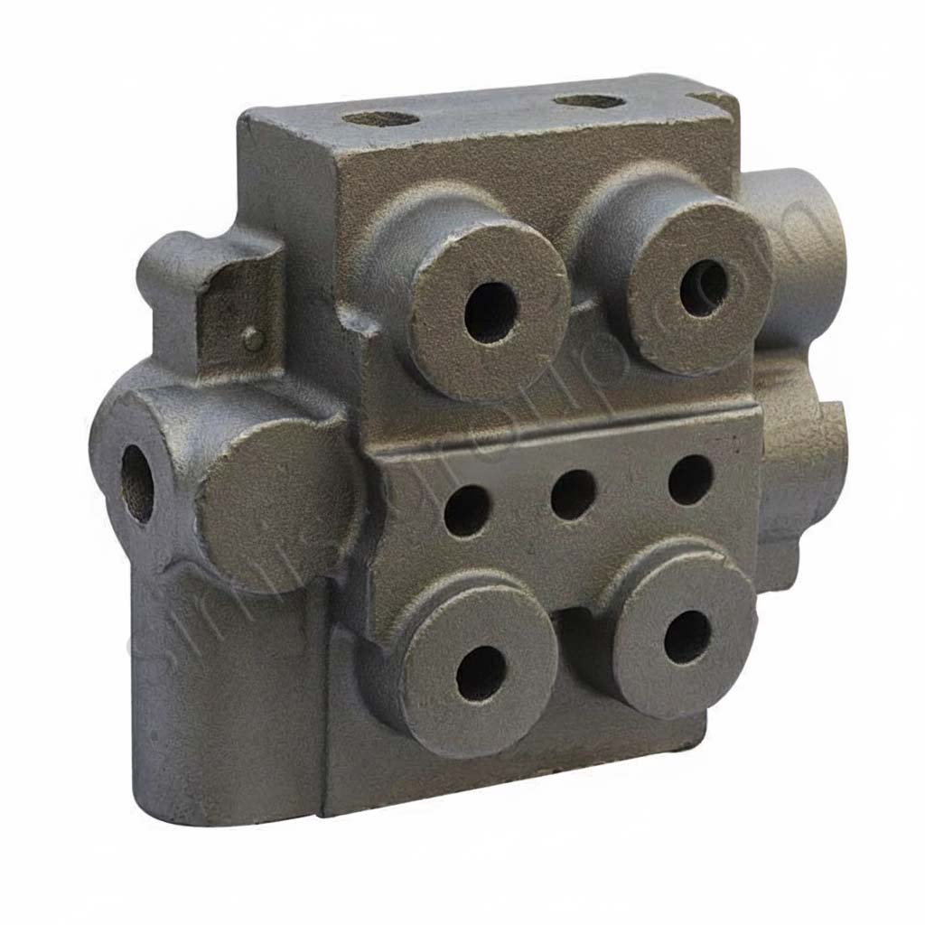 Enlarged version of custom Valve Manifold Block
