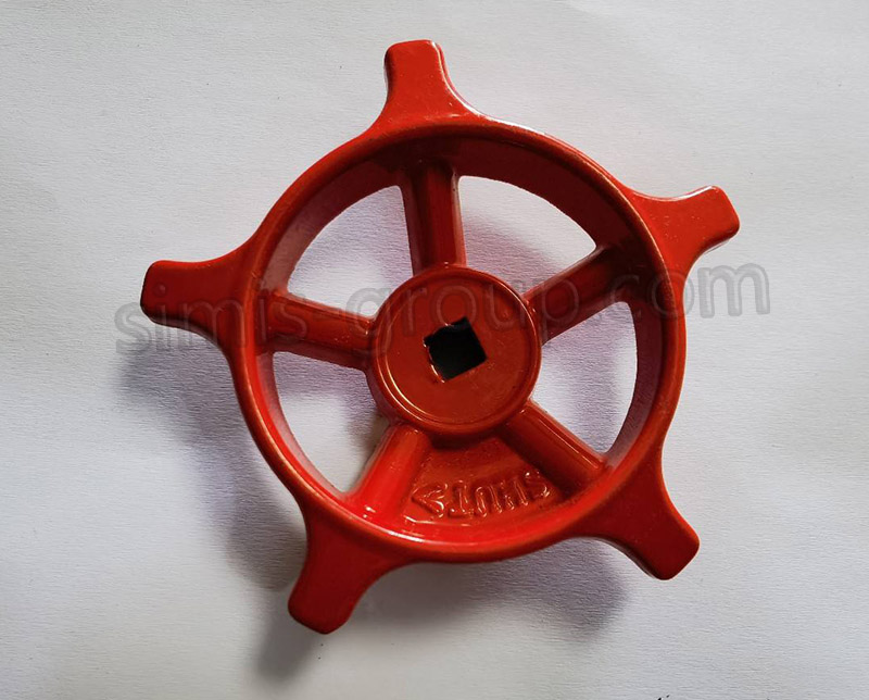 Cast iron fire hydrant hand wheel
