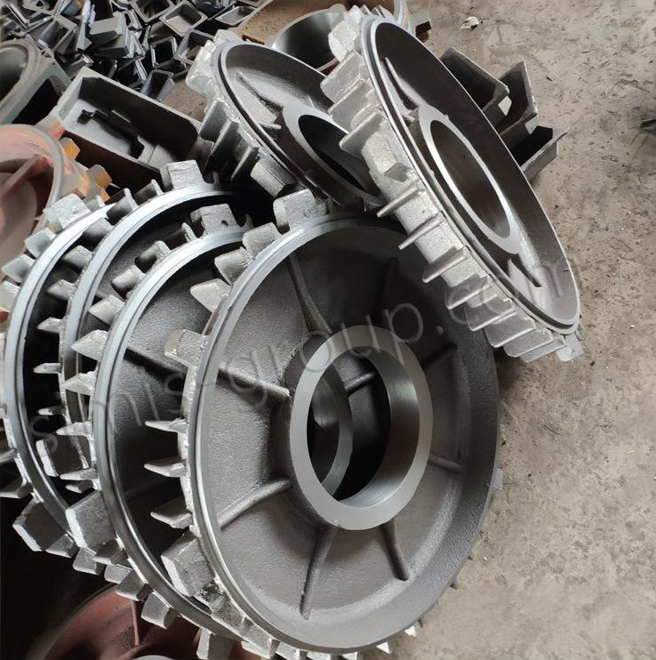 Large cast iron generator end cover