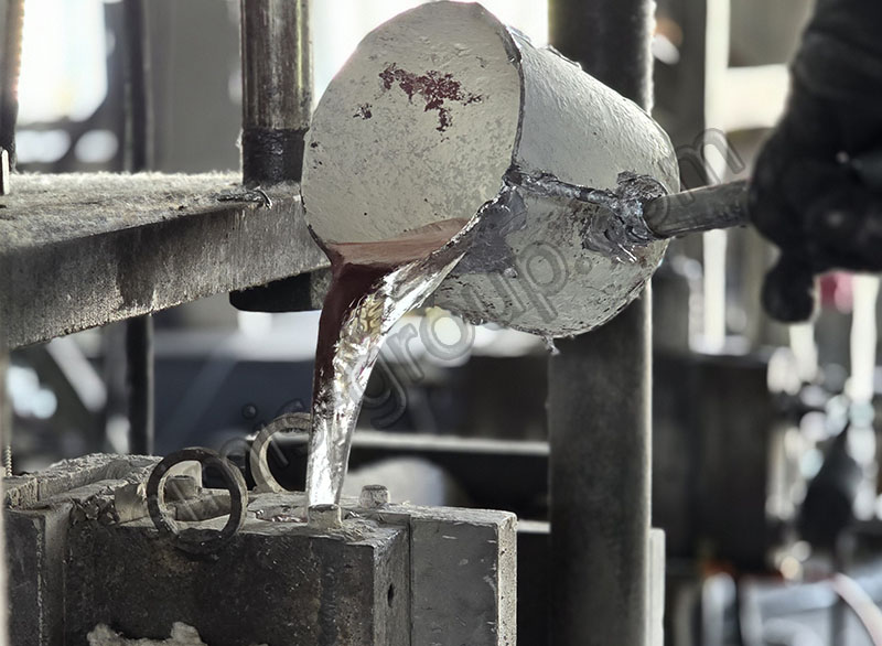 Gravity casting of aluminum alloy